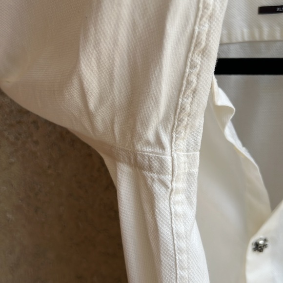 Hugo Boss Cream Slim Fit formal dress Shirt Us 15.5‎ R - Picture 12 of 17